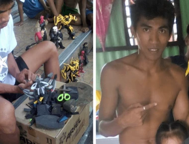 Φιλιππινέζος μεταμορφώνει παλιές σαγιονάρες σε...φιγούρες δράσης (φωτό)